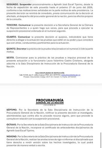 Procuraduría - suministrada
