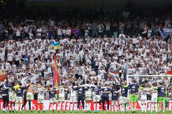 Los jugadores del Real Madrid