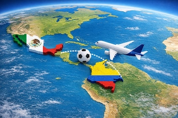 El Mundial de Fútbol 2026 transformó la operación aérea entre Colombia y México con un alza de vuelos y asientos - crédito Visuales IA