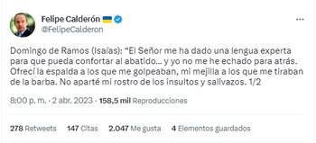 Felipe Calderón compartió cita por