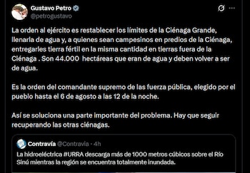 Gustavo Petro enfatizó la urgencia