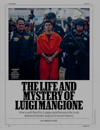 El reciente perfil de Mangione,