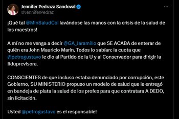 La representante Jennifer Pedraza culpó