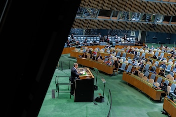 Fotografía de la Asamblea General de la ONU. EFE/Olga Fedorova