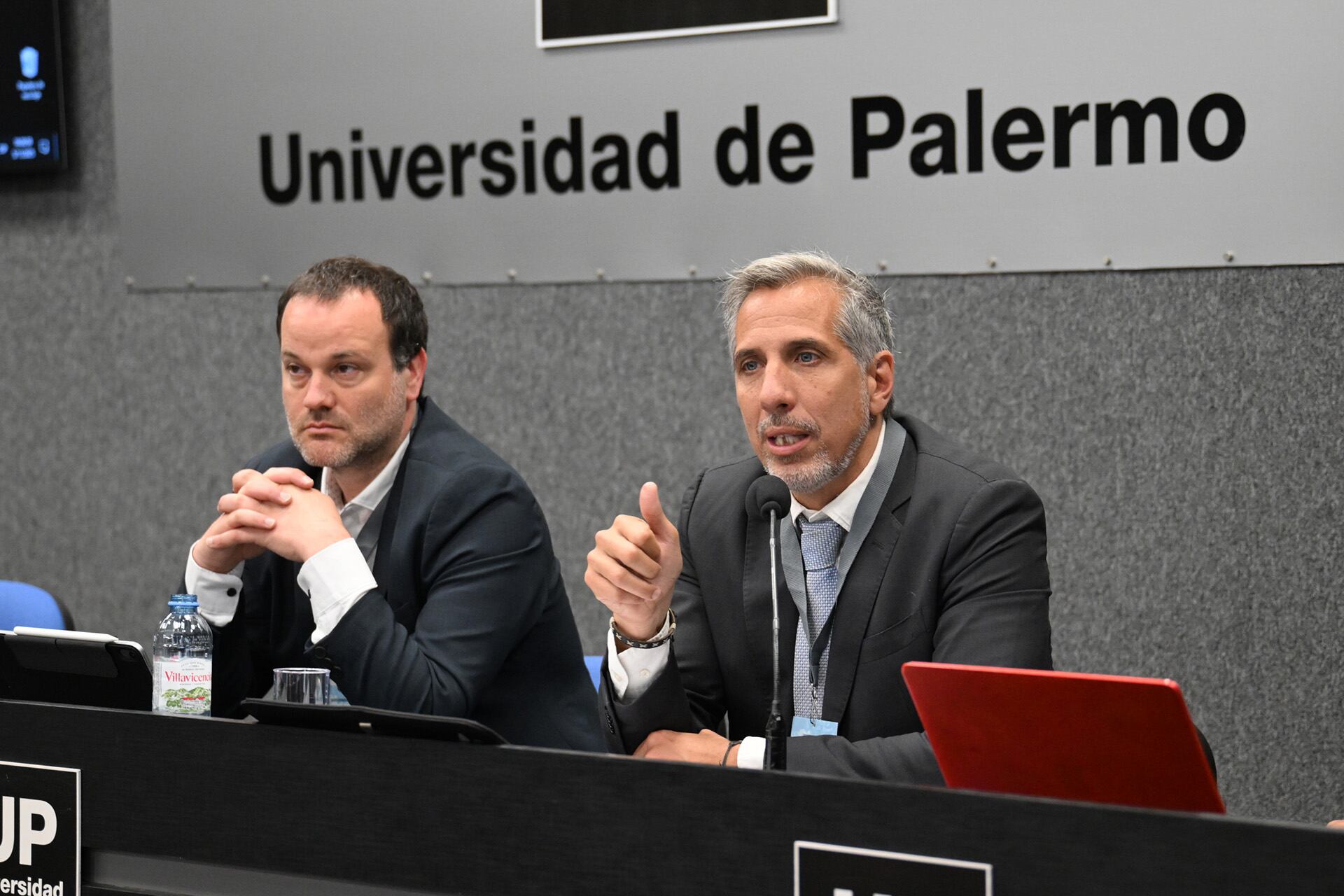 El consultor Germán Emanuele y el fiscal federal Diego Luciani