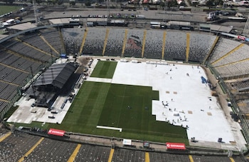 La cancha del Estadio Monumental