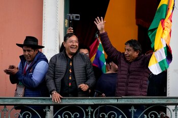 El presidente boliviano, Luis Arce,