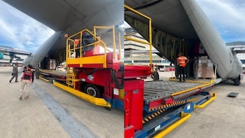 Avión de la Fuerza Aérea del Perú llegó a Caracas con 14.5 toneladas de alimentos, carpas, ropa de abrigo y otros bienes