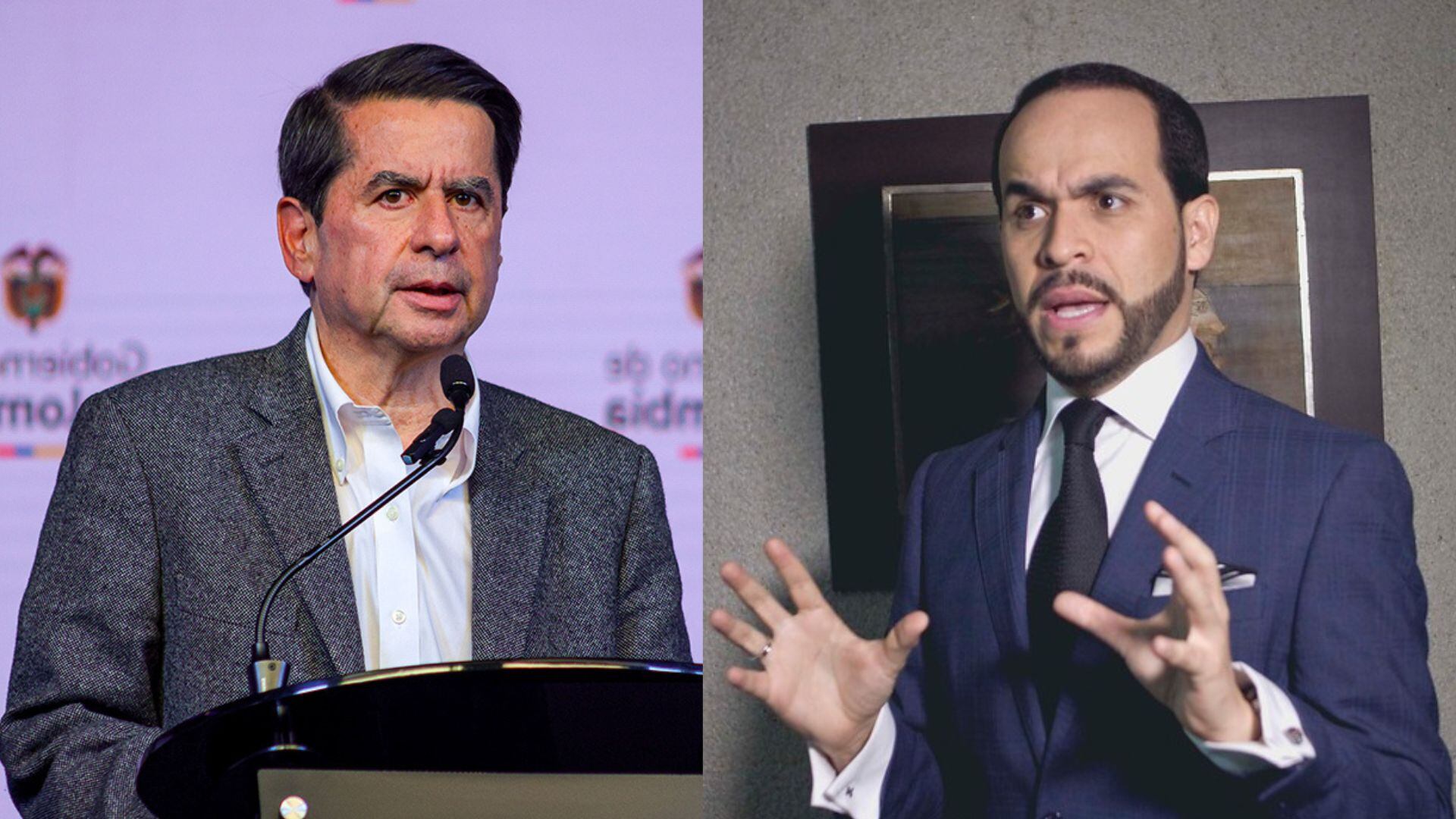 Juan Fernando Cristo cuestionó a Abelardo de la Espriella por proponer 90 decretos en un día si llega a la Presidencia - crédito Montaje Infobae