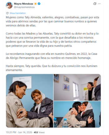 Reacciones despedida Taty Almeyda
