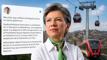 Claudia López cuestionó al alcalde Galán por no contratar la Línea 2 del metro de Bogotá, la nueva calle 13, ni los cables aéreos