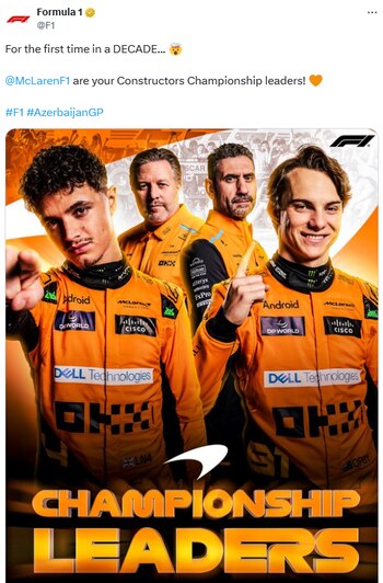 Lando Norris y Oscar Piastri