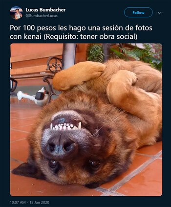 El posteo de Lucas, el