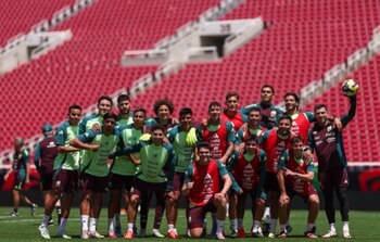 Los jugadores del Tricolor entrenaron