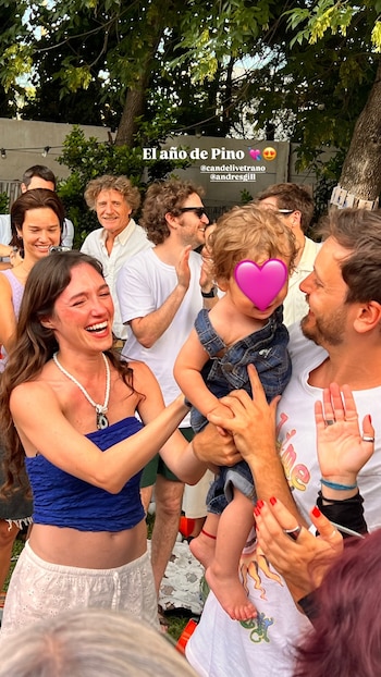 La intimidad de la celebración del primer cumpleaños de Pino, el hijo de Cande Vetrano y Andrés Gil