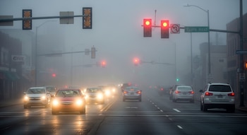 Las autoridades recomendaron conducir con