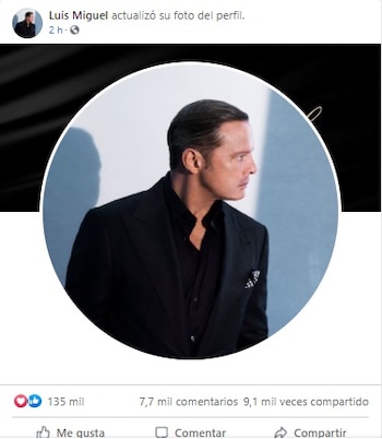 (Captura: Luis Miguel/ Facebook)