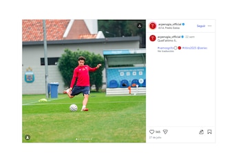 Uno de los entrenamientos del