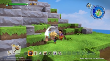 Dragon Quest Builders 2 combina construcción e historia y propone reconstruir pueblos con un sistema de planos que guía la colocación de bloques.