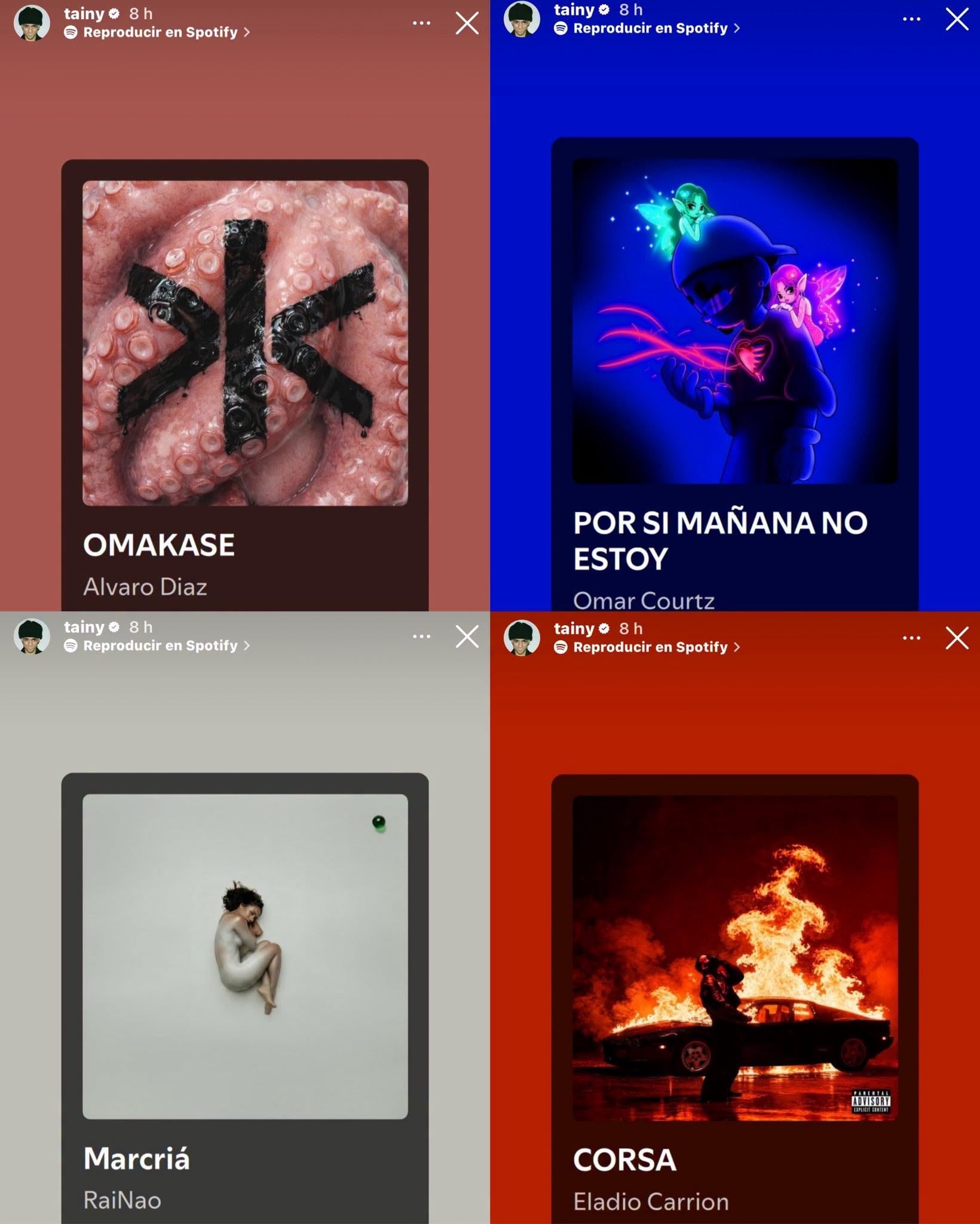 Tainy publicó una lista de álbumes de la escena urbana puertorriqueña que quedaron fuera de los nominados - crédito @tainy/Instagram
