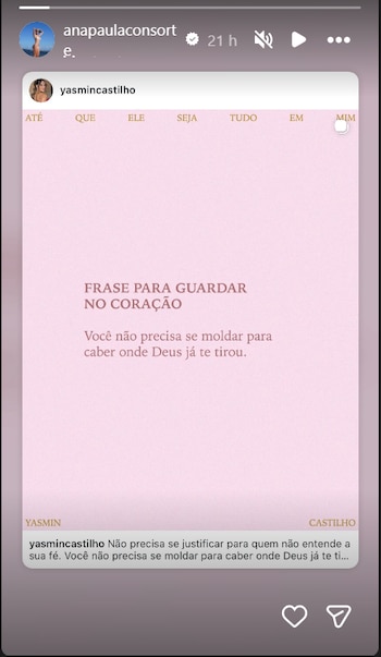 Ana Paula Consorte compartió una