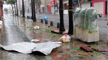 Los fuertes vientos provocados por