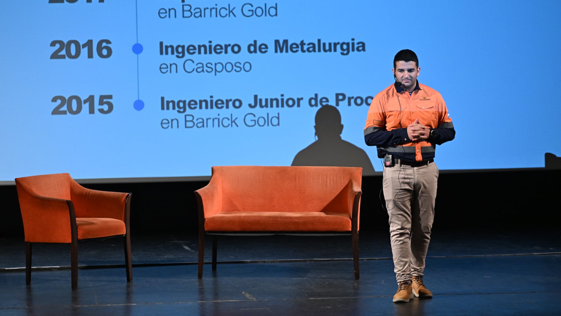 Mathias Agüero, superintendente de Procesos en la mina Veladero