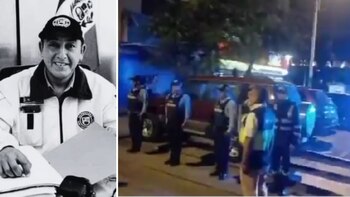 Rinden homenaje a Luis Manrique en las calles de Santiago de Surco. | Composición de Infobae