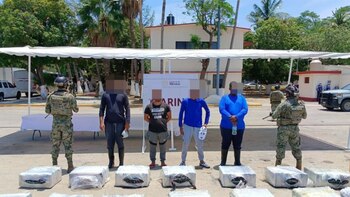 Fueron asegurados 559 kilogramos de