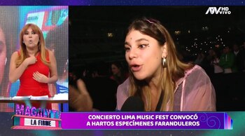 Magaly Medina arremete contra Macarena Vélez por lucir cadena que le regaló Said Palao. (Captura: Magaly TV La Firme)