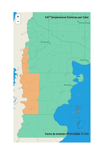 El SMN indicó temperaturas cálidas