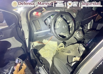 Las bolsas con la sustancia