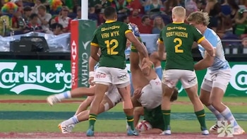 El brutal tackle antideportivo que derivó en la expulsión de un jugador argentino en Los Pumas 7s