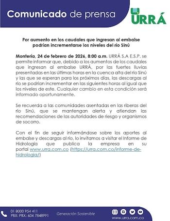 El incremento de caudales en