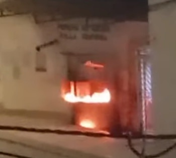 Primeros indicios apuntan a un acto intencional con uso de combustible. Captura de video