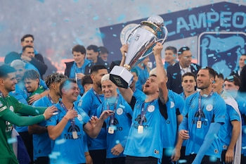 Belgrano celebró este domingo la conquista del primer título en la Primera División (EFE/ Juan Ignacio Roncoroni)