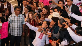 La aspirante a la presidencia