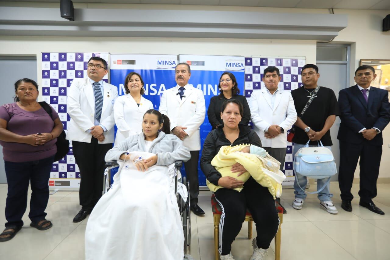 El Hospital Nacional Cayetano Heredia logra el primer nacimiento exitoso de un embarazo ectópico hepático en Perú, un caso único en la medicina nacional. (Minsa)