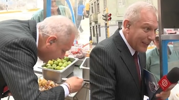 Gunter Rave vive anecdótico momento en la previa a las Elecciones 2026 probando ceviche picante: “Rocoto maldito”