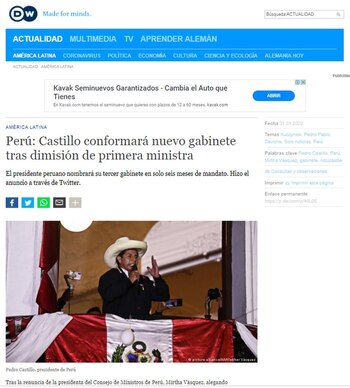 Prensa internacional informa sobre crisis