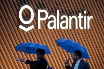 El logo de Palantir Technologies
