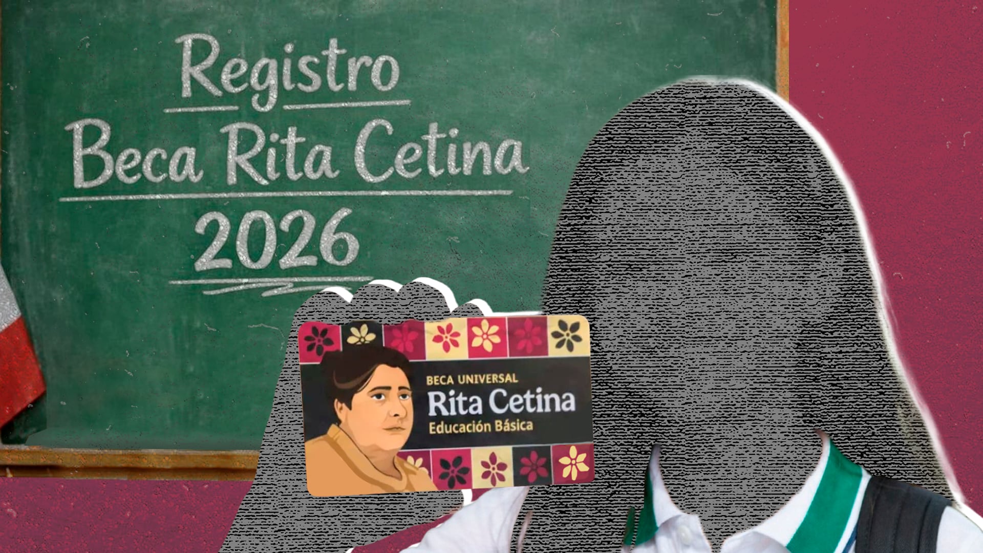 La Beca Universal de Educación Básica Rita Cetina beneficia a familias con hijas e hijos inscritos en escuelas públicas de nivel preescolar, primaria o secundaria.