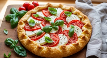 La receta de tarta caprese