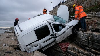 Producto del impacto, el vehículo