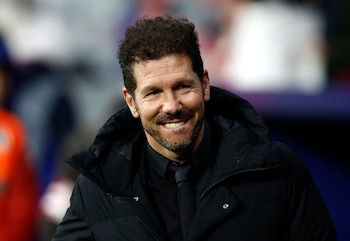 Diego Simeone se convertirá en el próximo partido del Atlético Madrid en el DT con más partidos en la historia del club (REUTERS/Juan Medina)