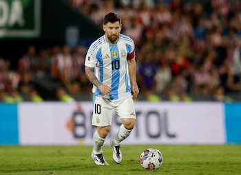 Messi en acción frente a