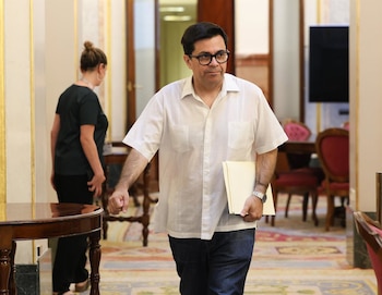 30/06/2026 El secretario primero de la Mesa y diputado de Sumar, Gerardo Pisarello, a su llegada a la reunión de la Mesa del Congreso de los Diputados, a 30 de junio de 2026, en Madrid (España).
POLITICA
Marta Fernández - Europa Press