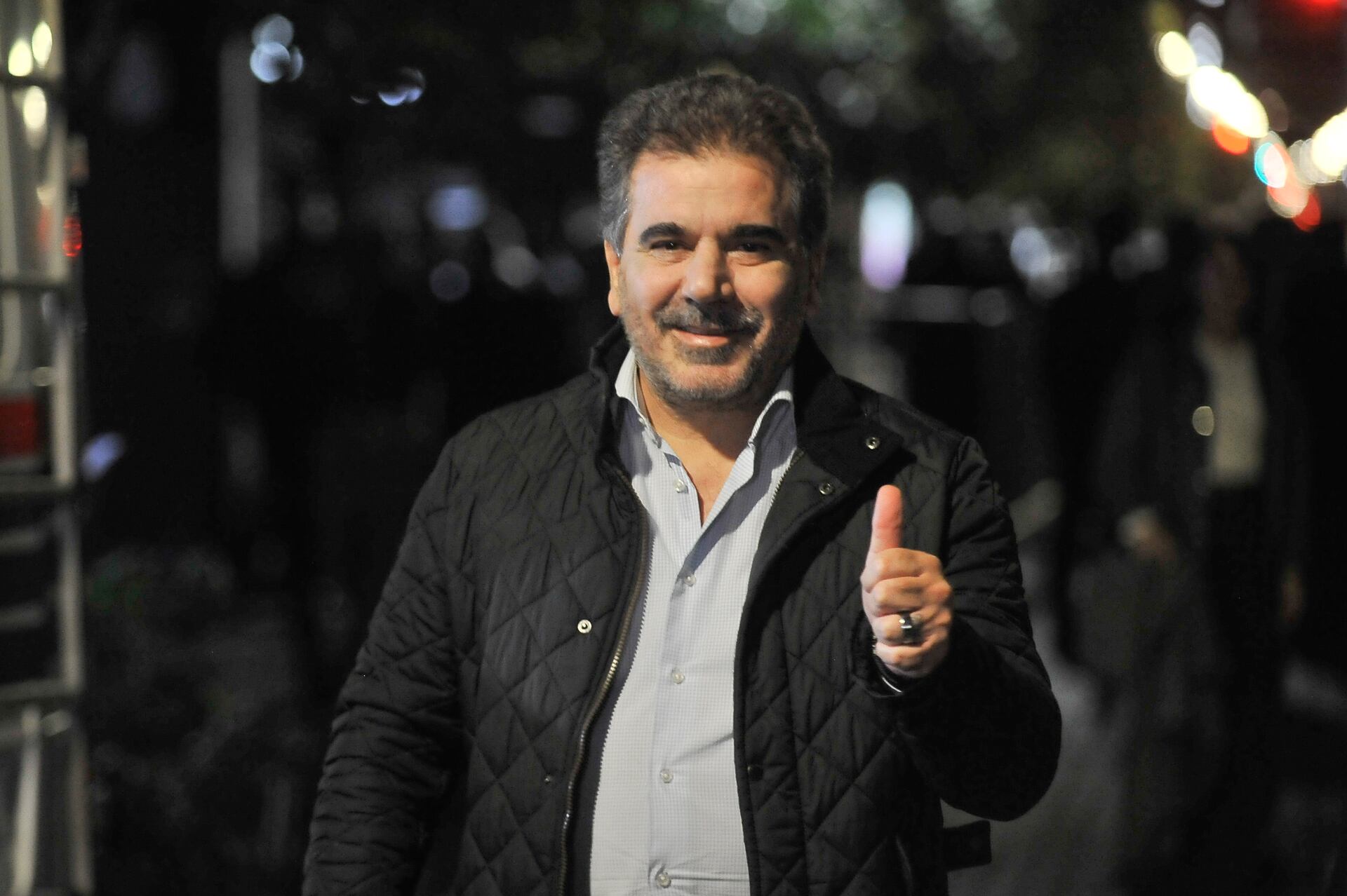 Cristian Ritondo, llegando al bunker de LLA (Gustavo Gavotti)