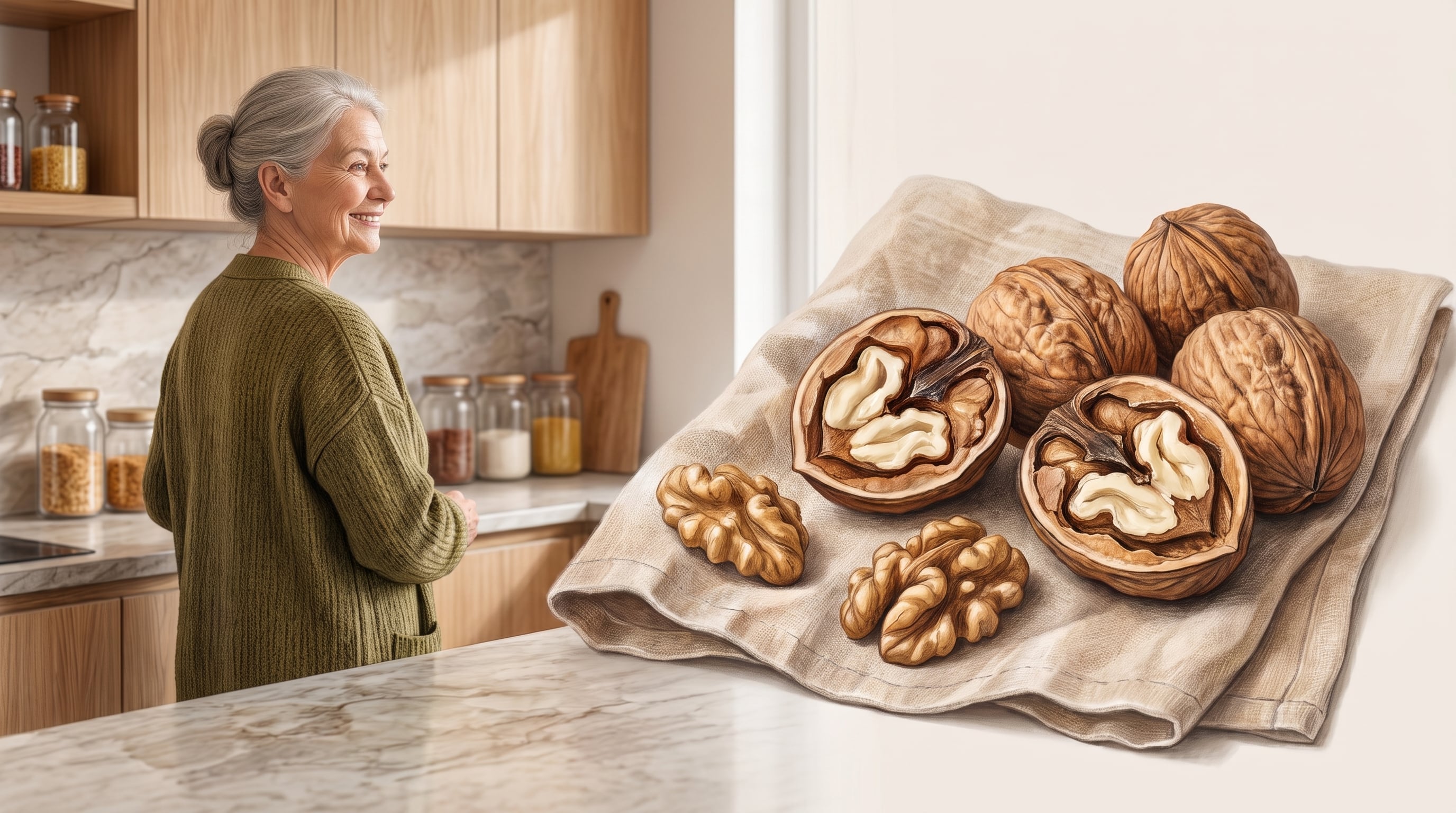 Un puñado de nueces al día reduce el potencial inflamatorio de la dieta pasados los 60 años