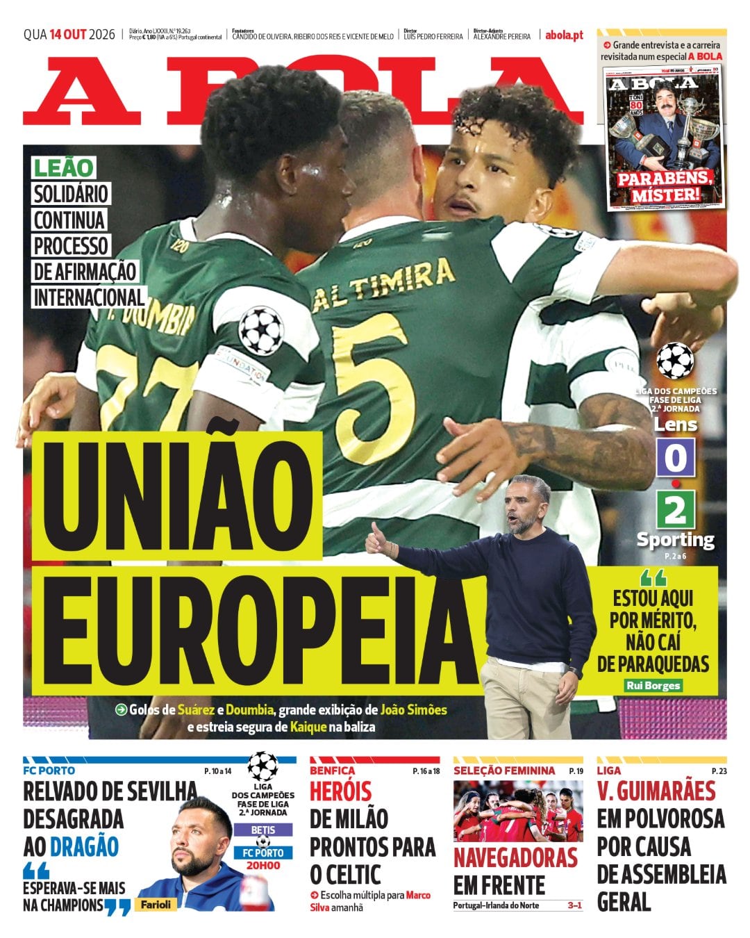 La crónica del diario elogió la exigencia que le colocó Lens-crédito A Bola